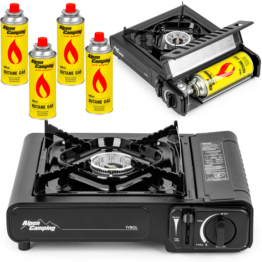Kuchenka turystyczna Alpen Camping Tyrol + 4x kartusz