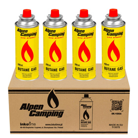 Kartusze gazowe Alpen Camping 400ml x4 szt