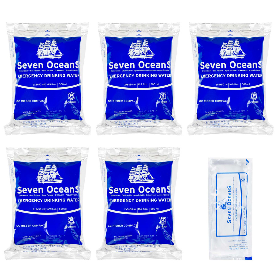 Woda pitna Seven Oceans Emergency Water 5 x 500 ml