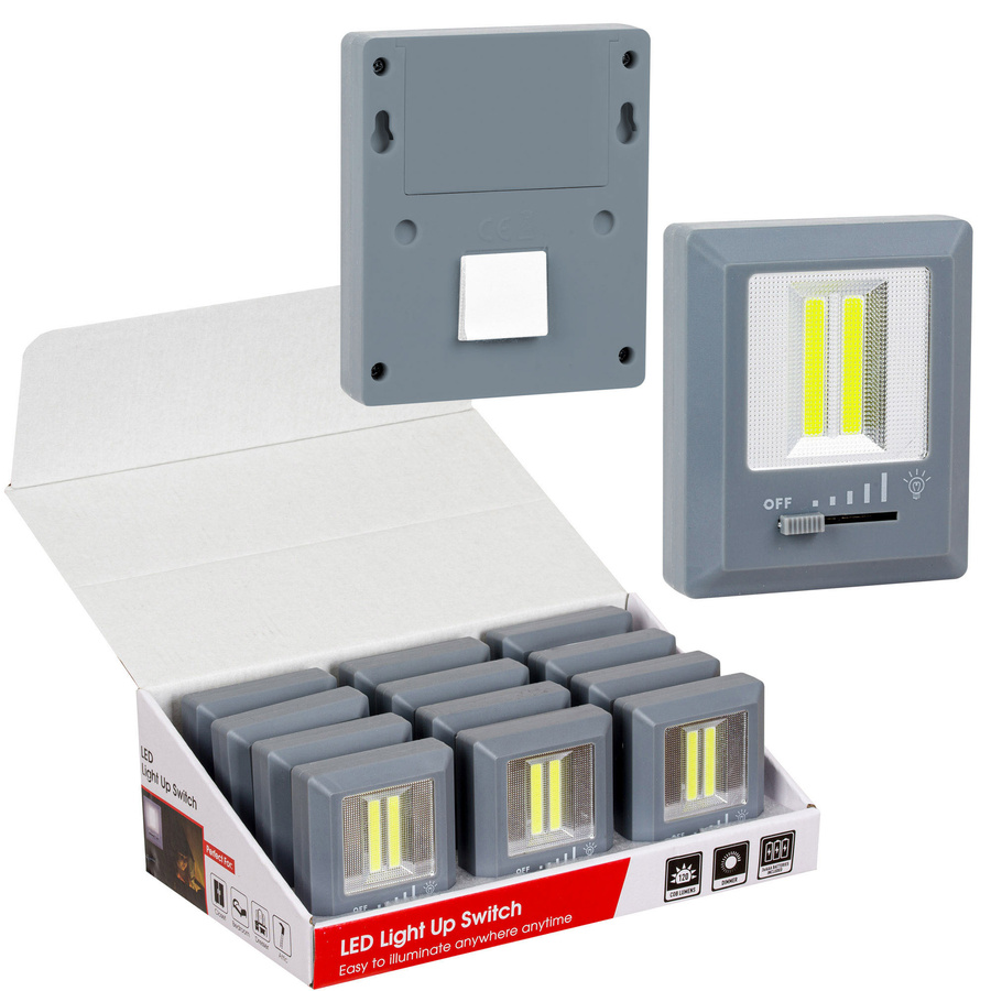 Lampka Quadra LED szara