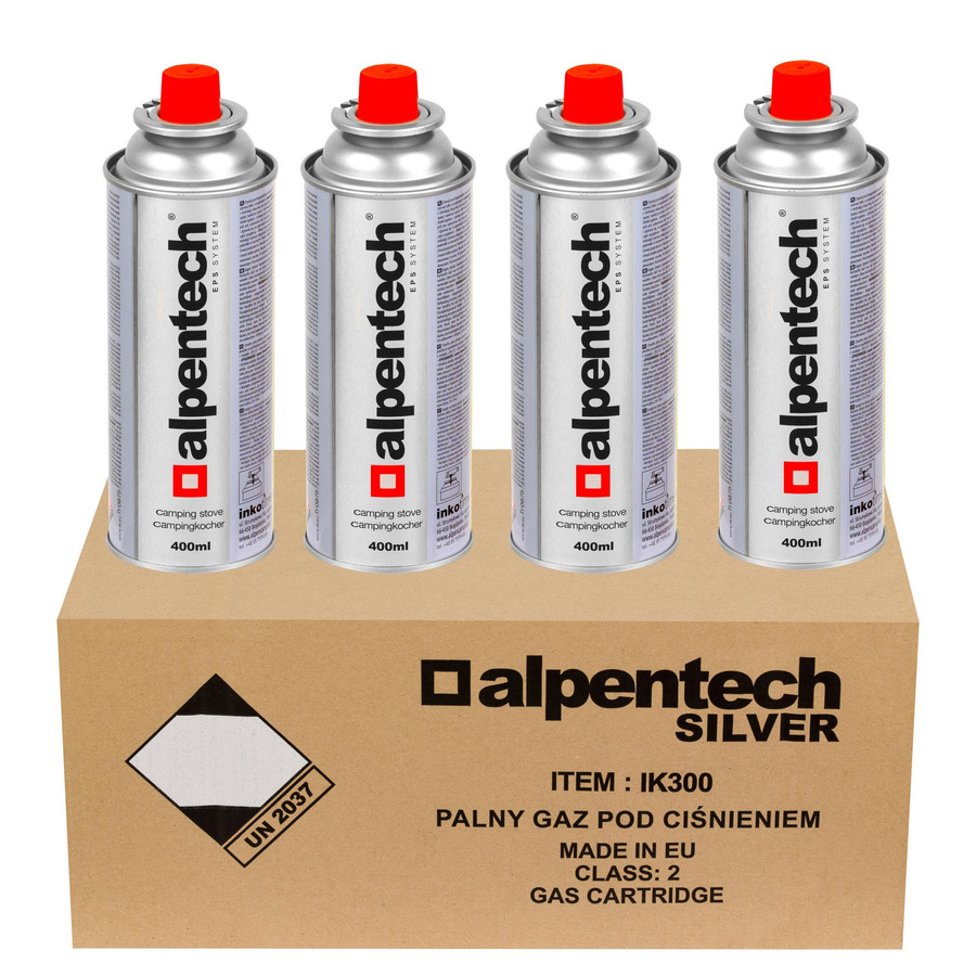 Kartusze gazowe Alpentech Silver 400ml x4 szt