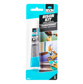 Klej kontaktowy transparentny BISON KIT 18 gr