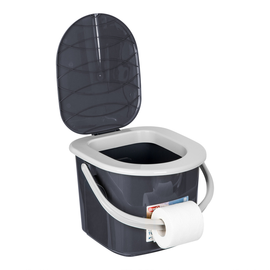 Wiadro toaleta BranQ P1305 15,5 L antracyt