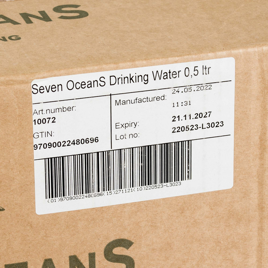 Woda pitna Seven Oceans Emergency Water 3 x 500 ml