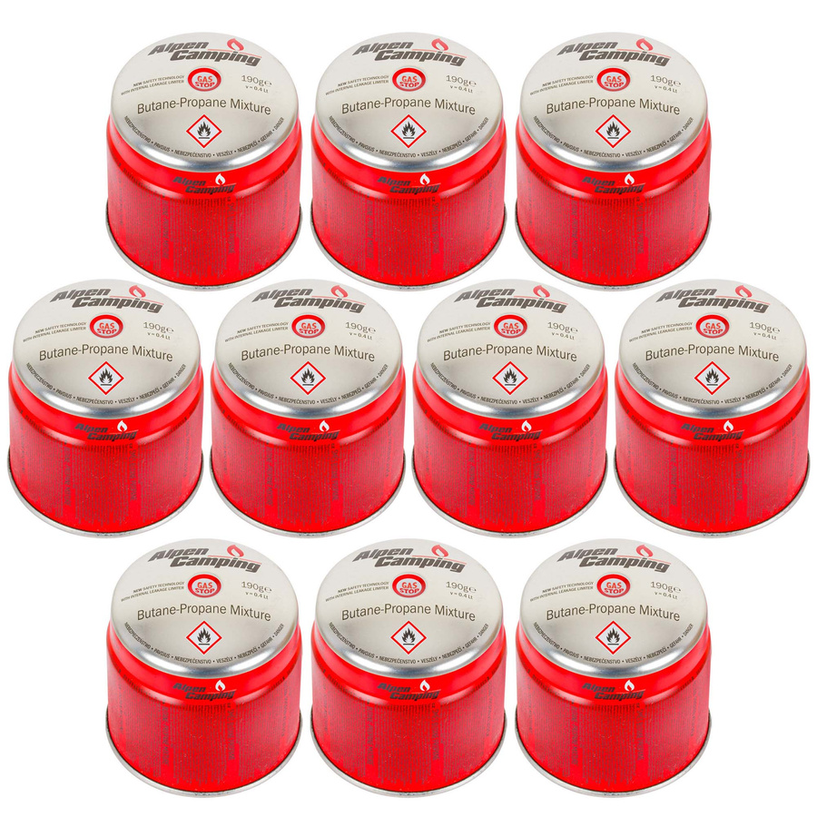 Kartusze gazowe Alpen Camping 190g x10 szt
