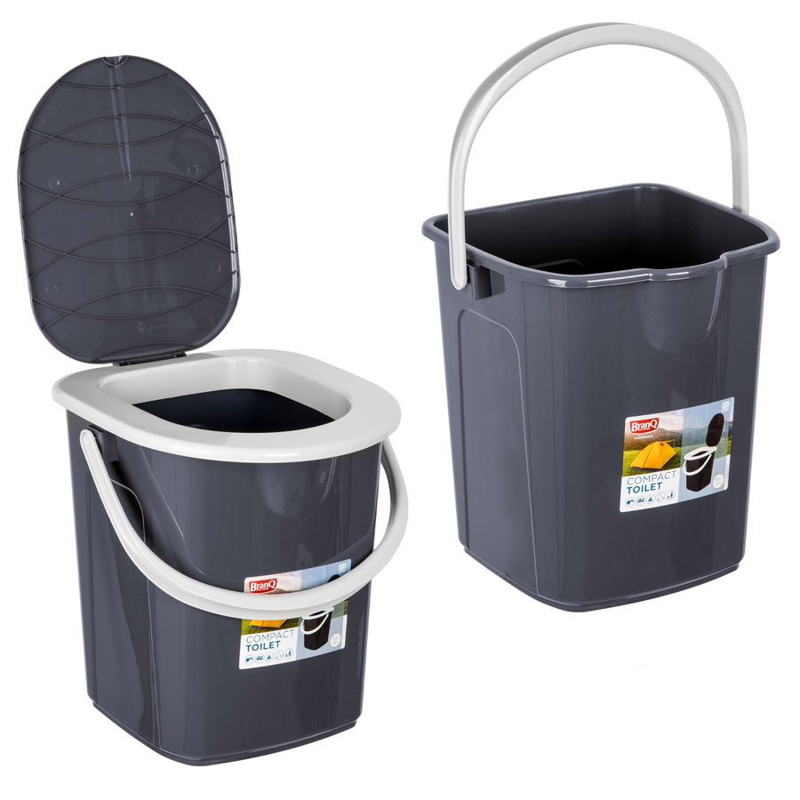 Wiadro toaleta BranQ P1306 22L antracyt