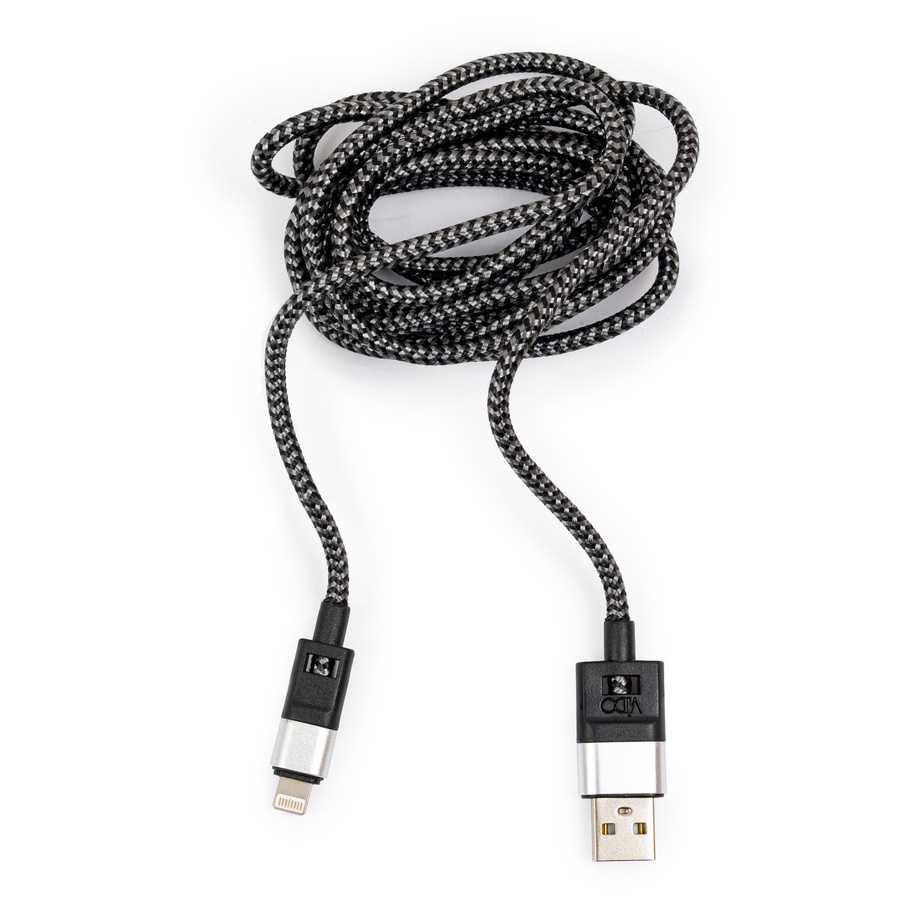 Przewód lightening Viido 2.4A 2M szary