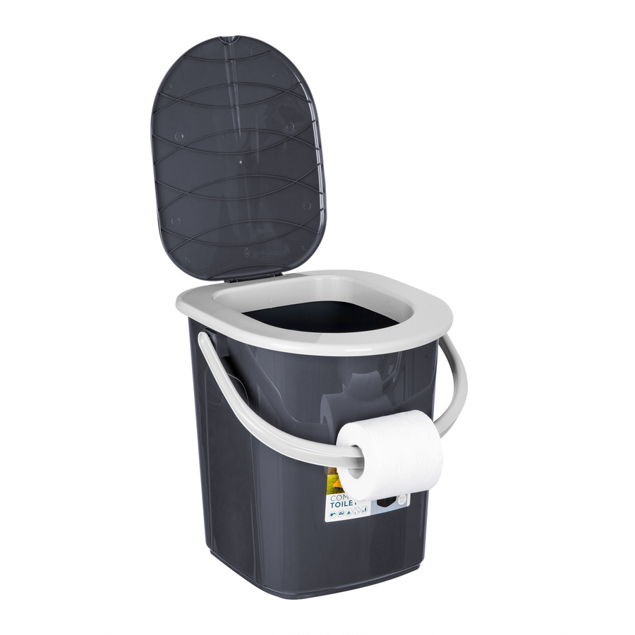 Wiadro toaleta BranQ P1306 22L antracyt
