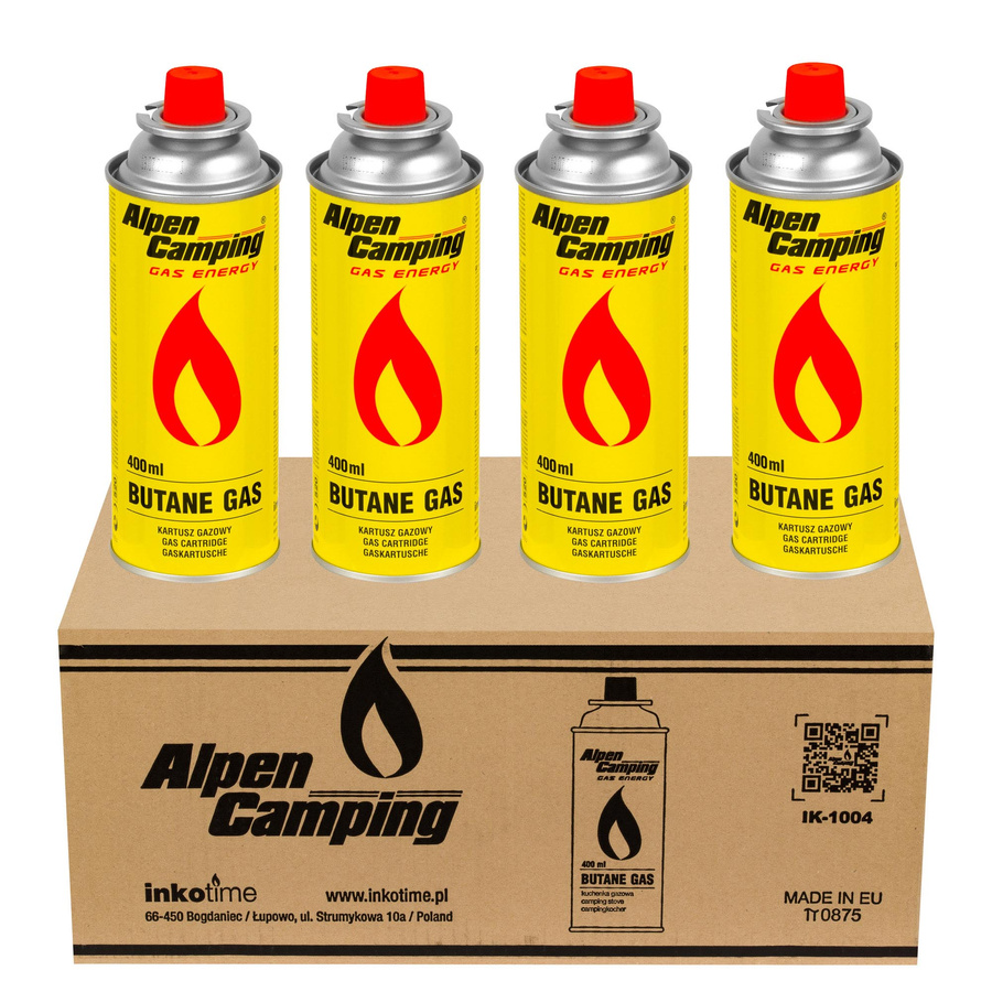 Kartusze gazowe Alpen Camping 400ml x4 szt