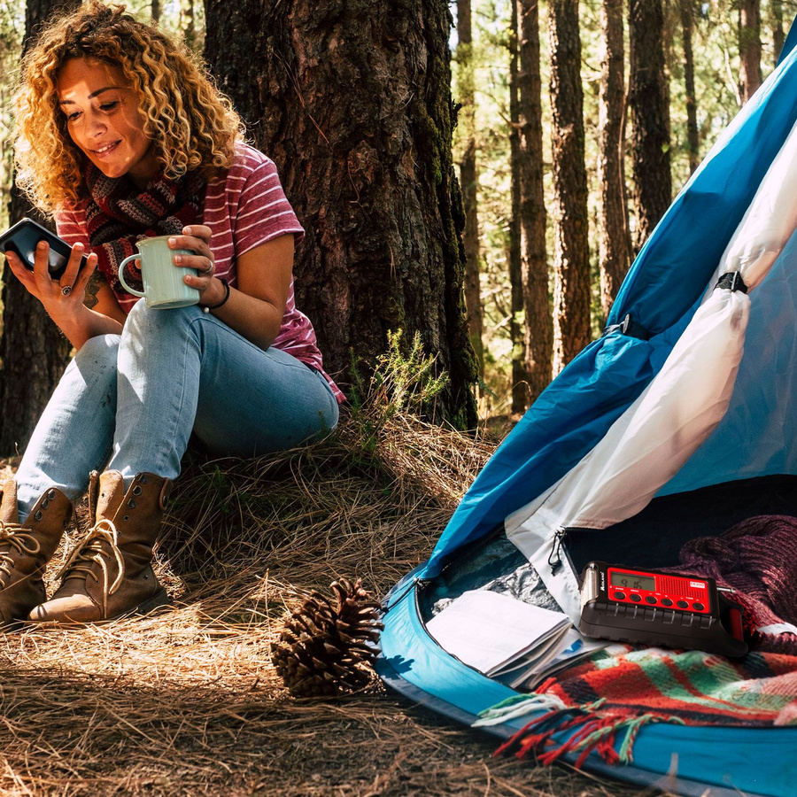 MIDLAND ER300 - Radio alarmowe Awaryjne Dynamo Powerbank AM/FM