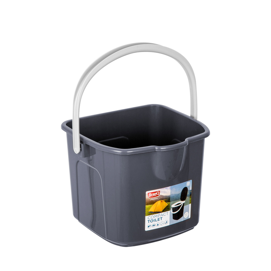 Wiadro toaleta BranQ P1305 15,5 L antracyt