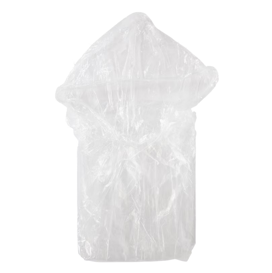 Ponczo lekkie przeciwdeszczowe z kapturem bezbarwne