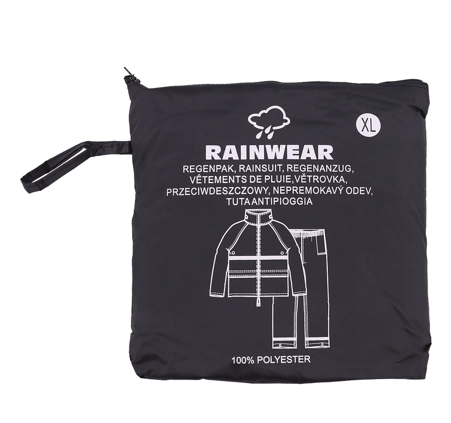 Zestaw przeciwdeszczowy Rainwear XL Black