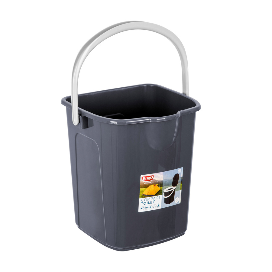 Wiadro toaleta BranQ P1306 22L antracyt