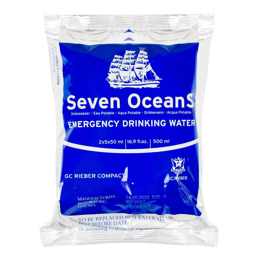 Woda pitna Seven Oceans Emergency Water 5 x 500 ml